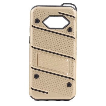 Σκληρή Θήκη Πλάτης Armor με Βάση Στήριξης (S1) για Samsung Galaxy S7 Edge - Χρώμα: Χρυσό