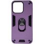 Σκληρή Θήκη Πλάτης Armor με Βάση Στήριξης για iphone 15 Pro Max - Χρώμα: Λιλά