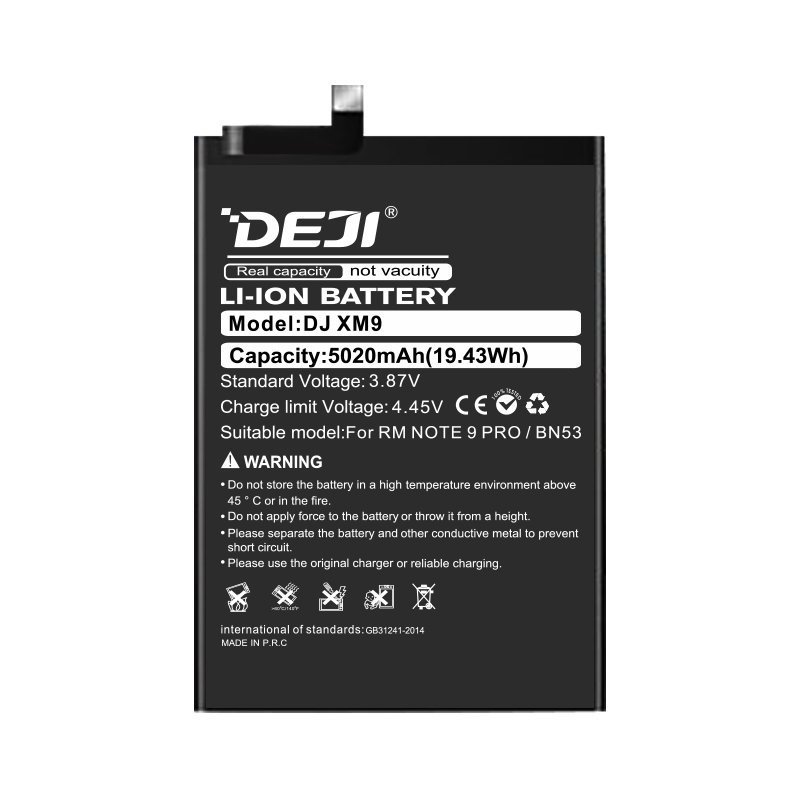 Deji Bn53 Oem Συμβατή Μπαταρία Αντικατάστασης Για Redmi Note 9 Pro - 5020mAh