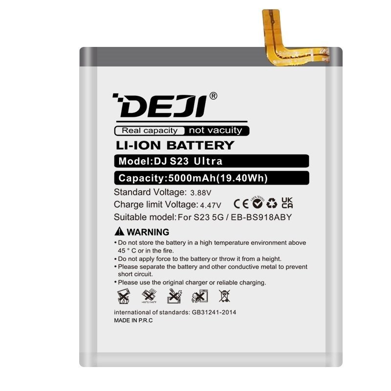 Deji Eb-Bs918Aby Oem Συμβατή Μπαταρία Αντικατάστασης Για Galaxy S23 Ultra 5G - 5000mAh