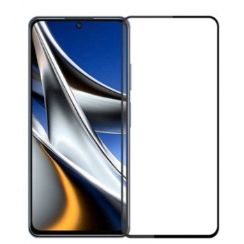 Full Cover Full Glue Τζαμάκι Προστασίας Οθόνης για Xiaomi Poco X4 GT 5G - Χρώμα: Μαύρο