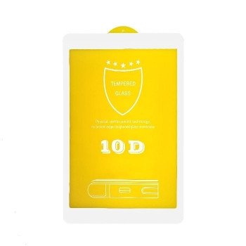 Full Glue Full Cover Τζαμάκι Προστασίας Οθόνης για Samsung Galaxy T830/T835 Tab S4 10.5 - Χρώμα: Λευκό