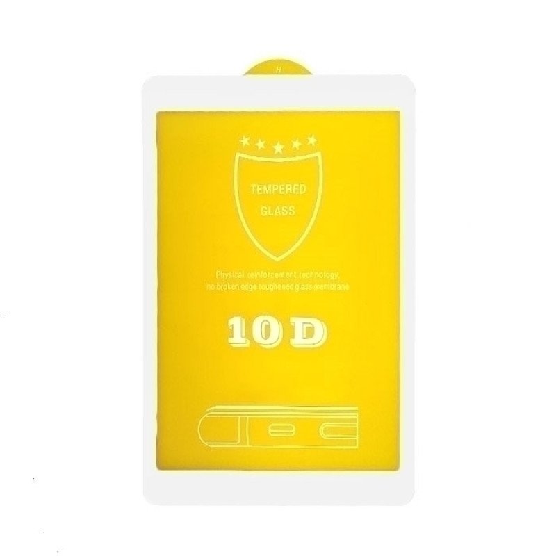 Full Glue Full Cover Τζαμάκι Προστασίας Οθόνης για Huawei Media Pad M5 Lite 10.1- Χρώμα: Λευκό