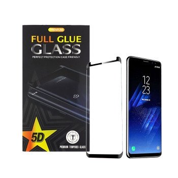 Full Cover Side Glue Τζαμάκι Προστασίας Οθόνης για Huawei Mate 30 Pro - Χρώμα: Μαύρο