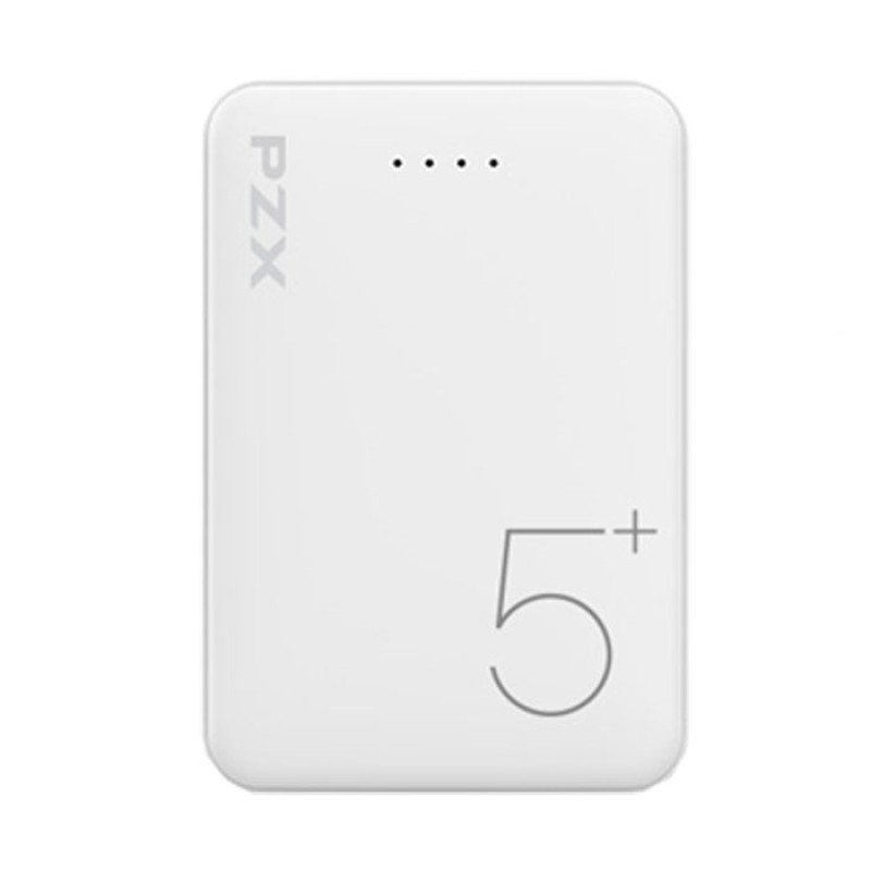 Φορητός Φορτιστής Power Bank PZX V05 Dual USB/1 Micro Θύρες 5000mAh - Χρώμα: Λευκό Φορητός Φορτιστής Power Bank PZX V05 Dual USB/1 Micro Θύρες 5000mAh - Χρώμα: Λευκό