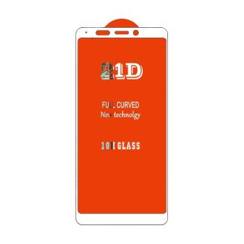 Full Cover Full Glue Τζαμάκι Προστασίας Οθόνης για Xiaomi Redmi 5 Plus - Χρώμα: Λευκό