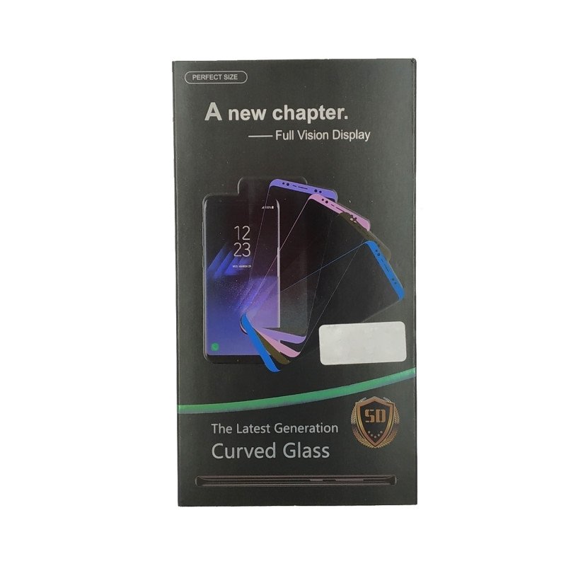 Full Cover Side Glue Τζαμάκι Προστασίας Οθόνης για Samsung Galaxy N970F Note 10 - Χρώμα: Μαύρο