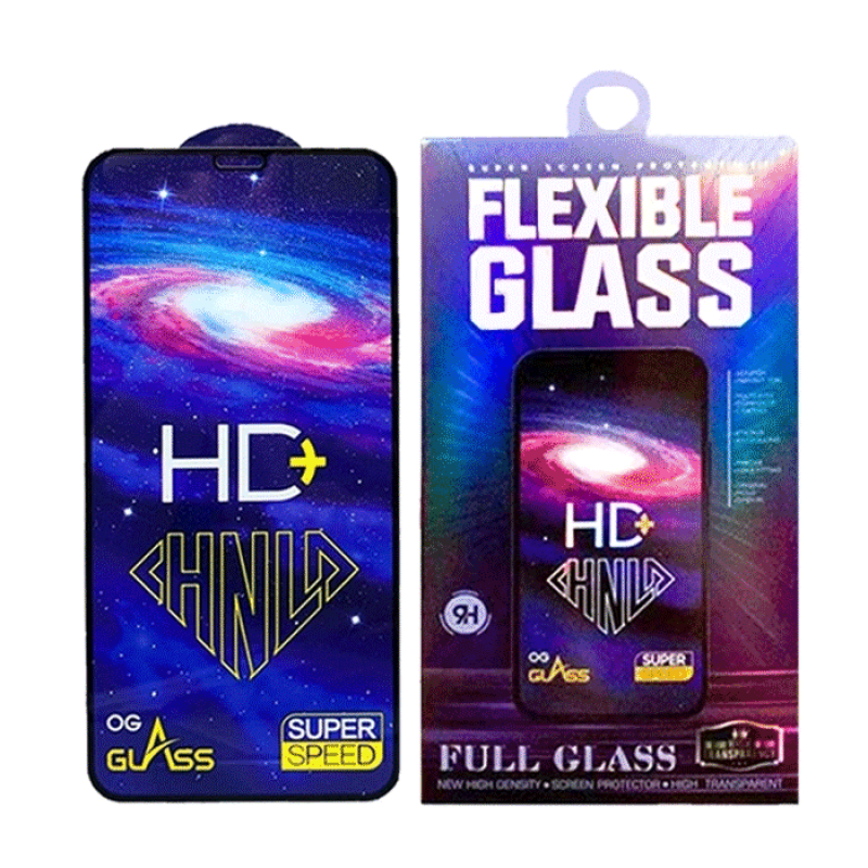 Full Cover Full Glue Τζαμάκι Προστασίας Οθόνης για Apple i Phone 14 Plus/14 Max - Χρώμα: Μαύρο