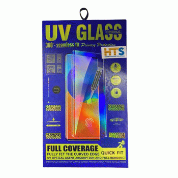 HTS UV Full Cover Full Glue Τζαμάκι Προστασίας Οθόνης για Samsung Galaxy S21 Ultra