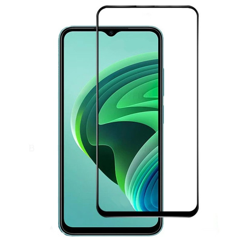 Full Cover Full Glue Τζαμάκι Προστασίας Οθόνης για Xiaomi Redmi Note 12 5G - Χρώμα: Μαύρο