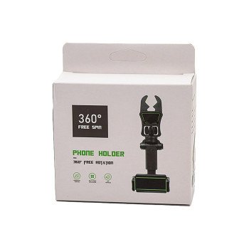 Βάση Αυτοκινήτου για Κινητά για Καθρεύτη Αυτοκινήτου 360° Free Spin - Χρώμα: Μαύρο Βάση Αυτοκινήτου για Κινητά για Καθρεύτη Αυτοκινήτου 360° Free Spin - Χρώμα: Μαύρο
