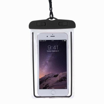 Αδιάβροχο Τσαντάκι για Κινητά 6'' - Χρώμα: Μαύρο