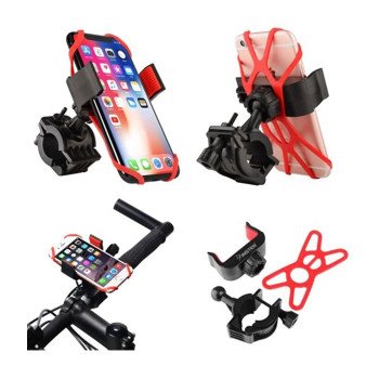 Βάση Κινητού Ποδηλάτου Bicycle Phone Holder - Χρώμα: Μαύρο - Κόκκινο Βάση Κινητού Ποδηλάτου Bicycle Phone Holder - Χρώμα: Μαύρο - Κόκκινο
