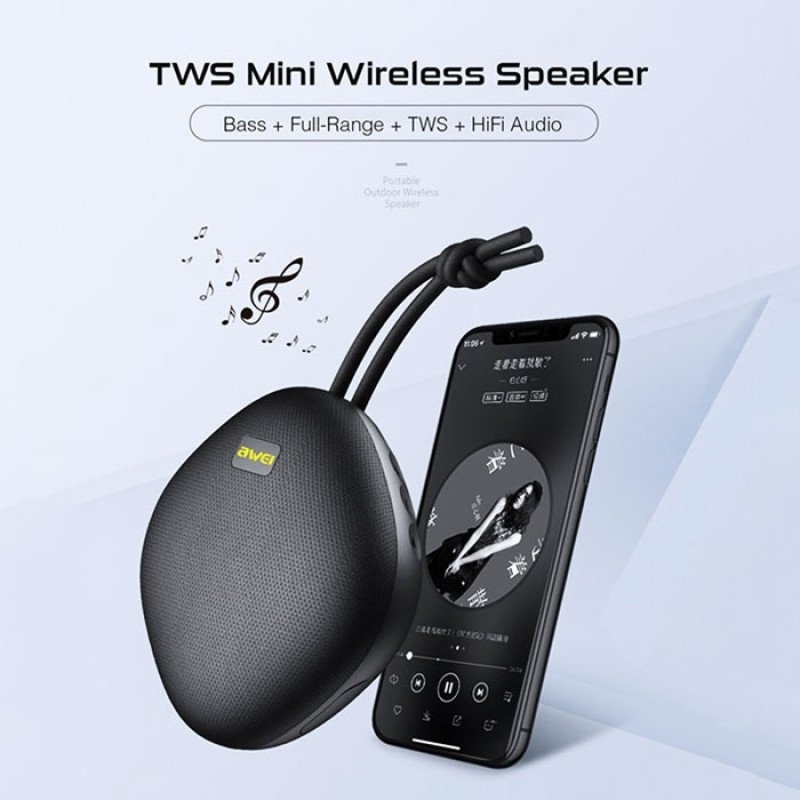 Bluetooth Speaker Awei Y336 Ασύρματο Ηχείο Mini Wireless AUX - Χρώμα: Μαύρο Bluetooth Speaker Awei Y336 Ασύρματο Ηχείο Mini Wireless AUX - Χρώμα: Μαύρο
