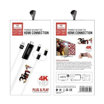 Earldom ET-W13 HDMI 3in1 Cable Earldom ET-W13 HDMI 3in1 Cable