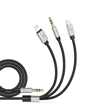 Earldom ET-AUX09 Καλώδιο Aux Cable Plug and Play audio jack Type -C / Lightning 3.5mm to 3.5mm 1.2m Earldom ET-AUX09 Καλώδιο Aux Cable Plug and Play audio jack Type -C / Lightning 3.5mm to 3.5mm 1.2m