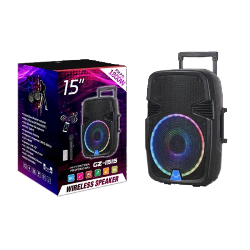 PZX GZ-1515 Bluetooth Φορητό ηχείο - Wireless Portable Speaker 15"