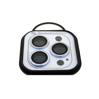 Full Glue Full Cover Full Glue Tζαμάκι Προστασίας Πίσω Κάμερας για iPhone 11 pro - Χρώμα: Μπλε