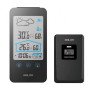 ΥΓΡΟΜΕΤΡΟ ΘΕΡΜΟΜΕΤΡΟ BALDR DIGITAL LCD INDOOR OUTDOOR WEATHER STATION THERMOMETER HYGROMETER WITH TOUCH SCREEN ΜΑΥΡΟ