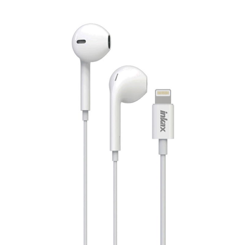 INKAX OE-01 In-ear Handsfree με Βύσμα 3.5mm - Χρώμα:  Λευκό