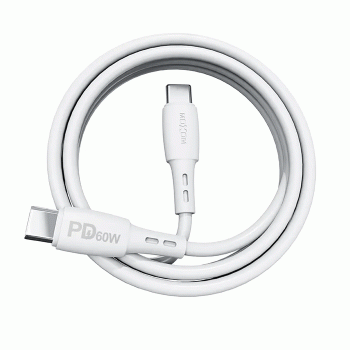Moxom MX-CB134 PD 60W USB Καλώδιο φόρτισης δεδομένων από Type-C σε Type-C 1m - Χρώμα: Λευκό Moxom MX-CB134 PD 60W USB Καλώδιο φόρτισης δεδομένων από Type-C σε Type-C 1m - Χρώμα: Λευκό