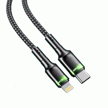 Moxom MX-CB117 PD Καλώδιο φόρτισης δεδομένων 30W από Type-C σε Lightning 1000mm - Χρώμα: Μαύρο Moxom MX-CB117 PD Καλώδιο φόρτισης δεδομένων 30W από Type-C σε Lightning 1000mm - Χρώμα: Μαύρο