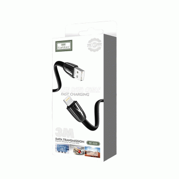 Earldom EC-111i Καλώδιο Γρήγορης Φόρτισης Lightning 2.4Α 3M - Χρώμα: Μαύρο Earldom EC-111i Καλώδιο Γρήγορης Φόρτισης Lightning 2.4Α 3M - Χρώμα: Μαύρο