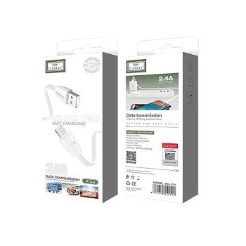 Earldom EC-111i Καλώδιο Γρήγορης Φόρτισης Lightning 2.4Α 3M - Χρώμα: Λευκό Earldom EC-111i Καλώδιο Γρήγορης Φόρτισης Lightning 2.4Α 3M - Χρώμα: Λευκό