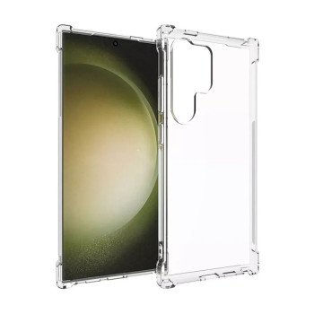 Θήκη Πλάτης Σιλικόνης Anti Shock για Samsung Galaxy S24 Ultra - Χρώμα: Διάφανο