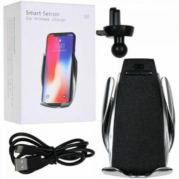 Bάση Κινητού / Smart Sensor Car Wireless Charger S5 - Χρώμα: Μαύρο Bάση Κινητού / Smart Sensor Car Wireless Charger S5 - Χρώμα: Μαύρο