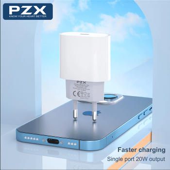 PZX P43 Super Fast Charging Φορτιστής SmartPhone με Καλώδιο Type-C σε Type-C & 1 Θύρα Type-C 20W - Χρώμα: Λευκό PZX P43 Super Fast Charging Φορτιστής SmartPhone με Καλώδιο Type-C σε Type-C & 1 Θύρα Type-C 20W - Χρώμα: Λευκό
