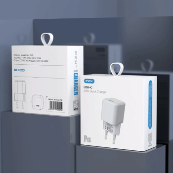 PZX P45 PD Fast Charging Φορτιστής SmartPhone με 1 Θύρα Type-C & Καλώδιο Type-C σε Type-C 20W - Χρώμα: Λευκό PZX P45 PD Fast Charging Φορτιστής SmartPhone με 1 Θύρα Type-C & Καλώδιο Type-C σε Type-C 20W - Χρώμα: Λευκό