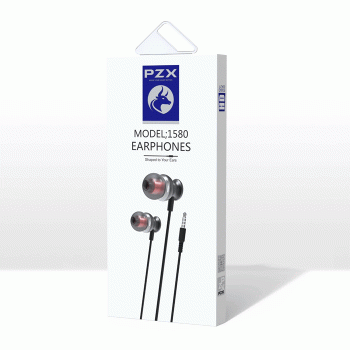 PZX 1580 Ενσύρματα Earphone Ακουστικά με 3.5mm Jack 1.2m - Χρώμα: Μαύρο PZX 1580 Ενσύρματα Earphone Ακουστικά με 3.5mm Jack 1.2m - Χρώμα: Μαύρο