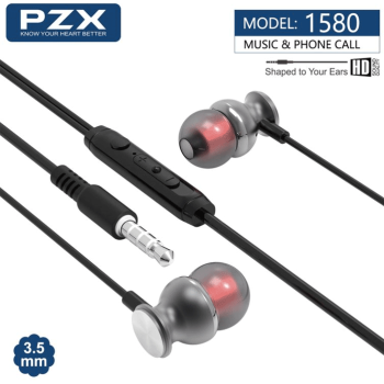 PZX 1580 Ενσύρματα Earphone Ακουστικά με 3.5mm Jack 1.2m - Χρώμα: Μαύρο PZX 1580 Ενσύρματα Earphone Ακουστικά με 3.5mm Jack 1.2m - Χρώμα: Μαύρο