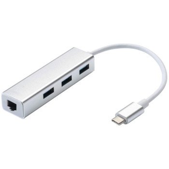 Αντάπτορας Type-C Multi-Function 3 Ports LAN - Χρώμα: Ασημί Αντάπτορας Type-C Multi-Function 3 Ports LAN - Χρώμα: Ασημί