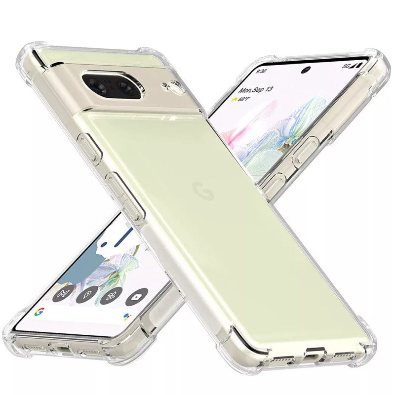 Θήκη Πλάτης Σιλικόνης AntiShock για Google Pixel 8 -  Χρώμα: Διάφανο