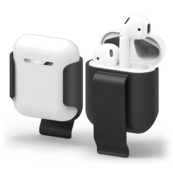 Θήκη Clip για Μεταφορά Airpods - Χρώμα: Μαύρο Θήκη Clip για Μεταφορά Airpods - Χρώμα: Μαύρο