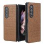 360 Full Cover S2 Πλαστική Ανθεκτική Θήκη Δερματίνη Σετ με Τζαμάκι για  Samsung Galaxy Z Fold 3 Χρώμα: Καφέ 360 Full Cover S2 Πλαστική Ανθεκτική Θήκη Δερματίνη Σετ με Τζαμάκι για  Samsung Galaxy Z Fold 3 Χρώμα: Καφέ