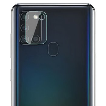 Full Glue Full Cover Full Glue Τζαμάκι Προστασίας Πίσω Κάμερας για Samsung Galaxy A21S - Χρώμα: Διάφανο