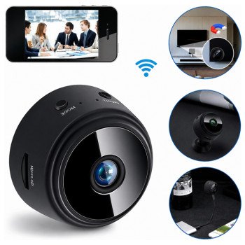 Κρυφή Κάμερα WiFi 1080p A9 με Υποδοχή για Κάρτα Μνήμης & Ανιχνευτή Κίνησης 14097 - Χρώμα: Μαύρο