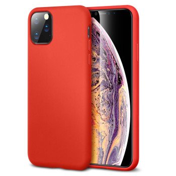 Θήκη Πλάτης Σιλικόνης Soft για Apple i Phone 12 Mini - Χρώμα: Κόκκινο