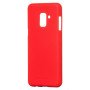 Θήκη Πλάτης Σιλικόνης Απλή για Samsung Galaxy A8 2018 - Χρώμα: Κόκκινο
