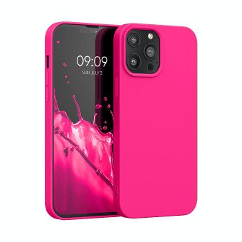 Θήκη Πλάτης Σιλικόνης Απλή για Apple i Phone 16 Pro - Χρώμα: Φούξια