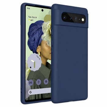 Θήκη Πλάτης Σιλικόνης Soft για Google Pixel 6 - Χρώμα: Σκούρο Μπλε