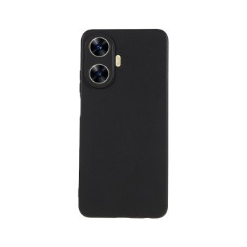 Θήκη Πλάτης Σιλικόνης Soft για Realme C55 - Χρώμα: Μαύρο