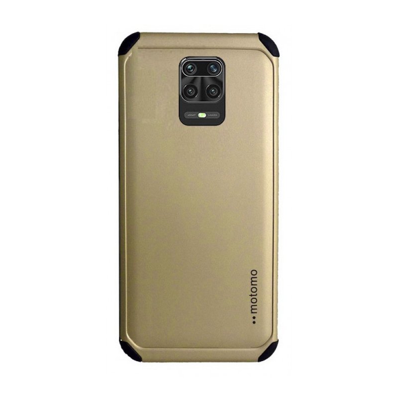 Σκληρή Θήκη Πλάτης Motomo για Xiaomi Redmi Note 9S/Redmi Note 9 Pro - Χρώμα: Χρυσό