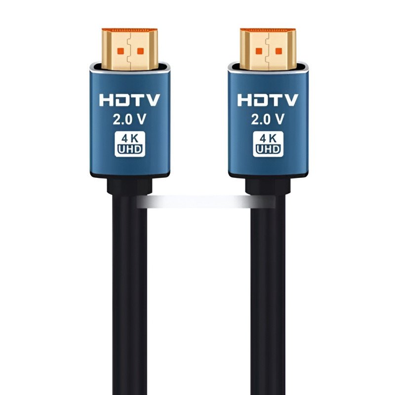 Καλώδιο Premium HDMI Male σε HDMI Male 4K UHD HDTV 2.0V 1.5m - Χρώμα: Μαύρο / Μπλε