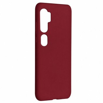 Θήκη Πλάτης Σιλικόνης Απλή για Xiaomi Mi Note 10 - Χρώμα: - Μπορντό