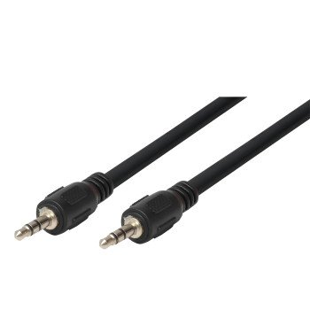 Καλώδιο 3.5mm Jack Male σε 3.5mm Jack Male 5m - Χρώμα: Μαύρο