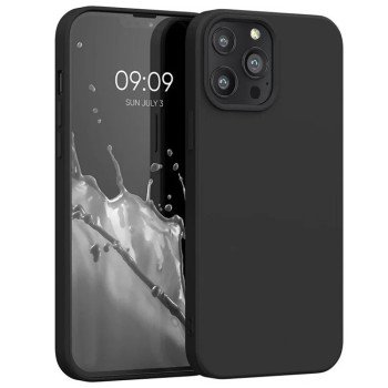 Θήκη Πλάτης Σιλικόνης Soft για Apple i Phone 12 Pro - Χρώμα: Μαύρο